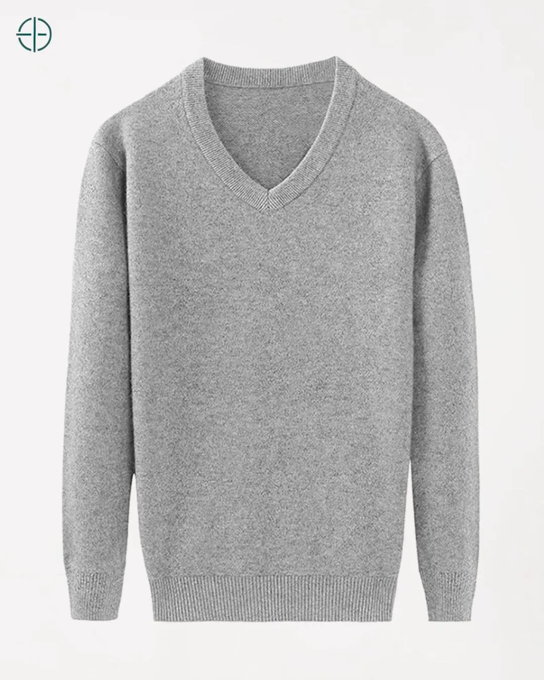 Casaco Engrossado Gola V 100% Caxemira | Rest Money™