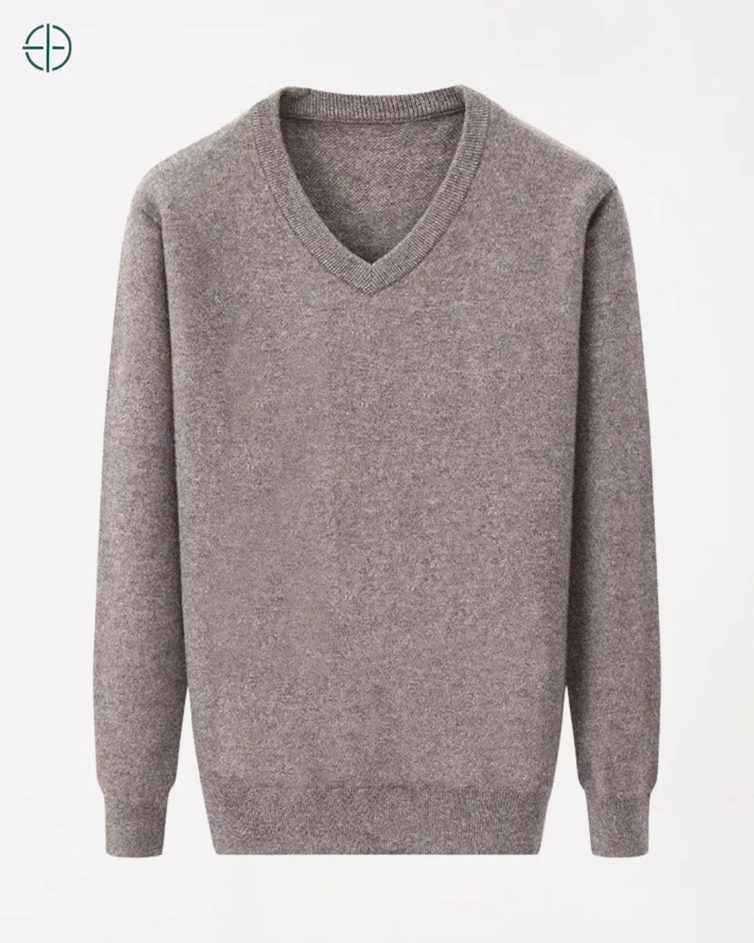 Casaco Engrossado Gola V 100% Caxemira | Rest Money™