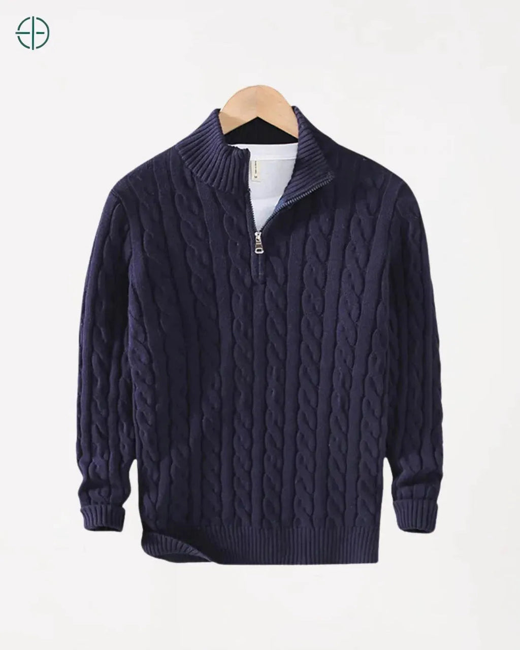 Suéter Verbier Meio Zipper Azul Marinho | Rest Money™