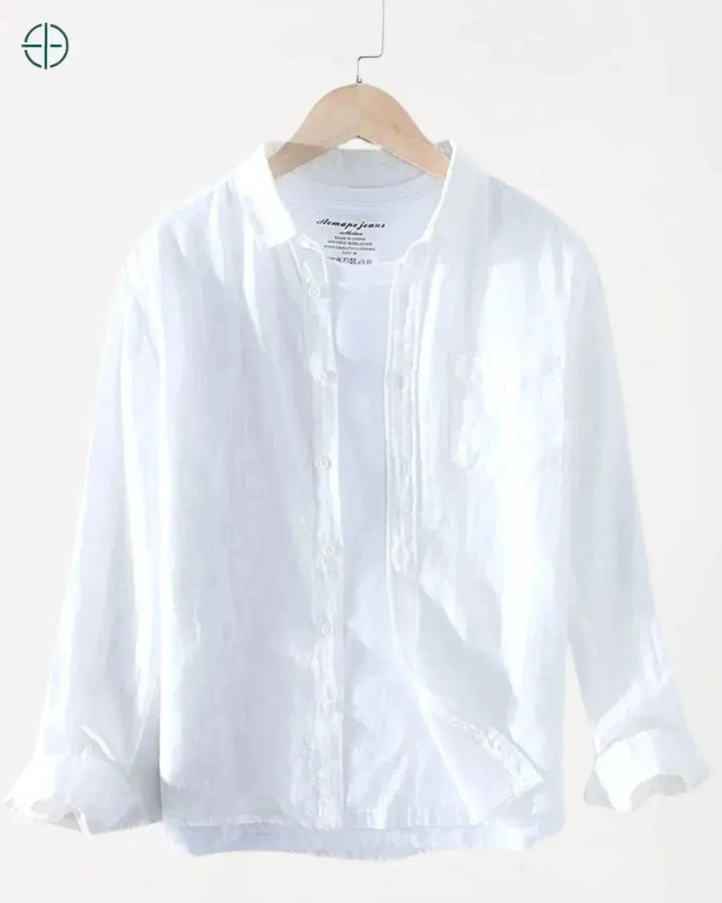 Camisa 100% Linho Masculina Branco | Rest Money™