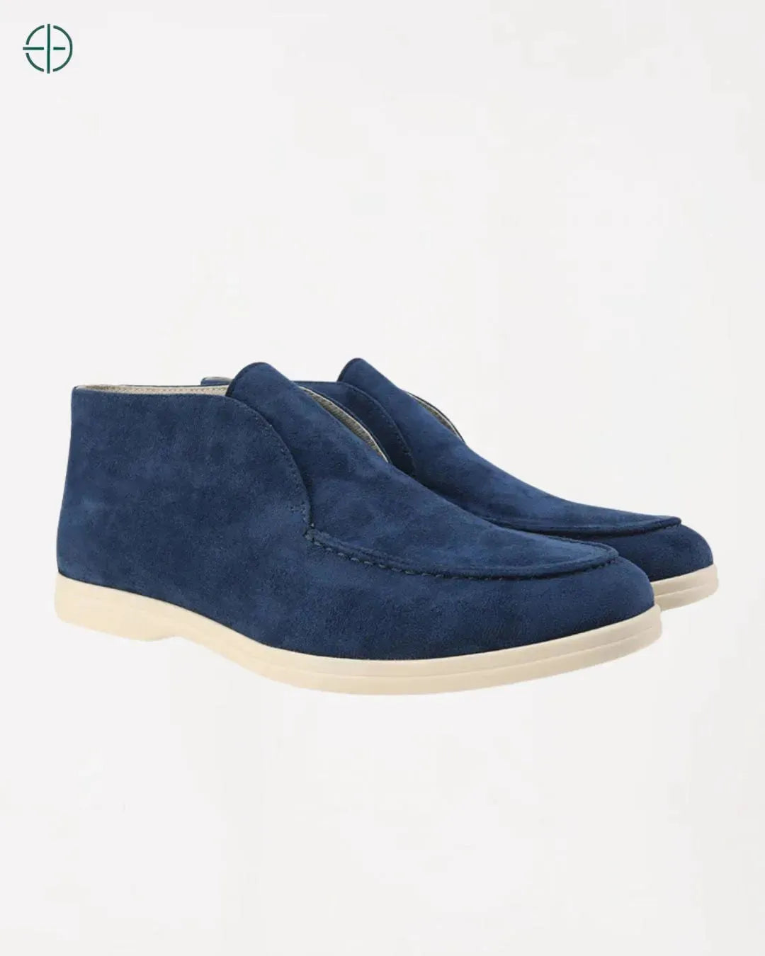 Mocassim Alto de Camurça Azul | Rest Money™