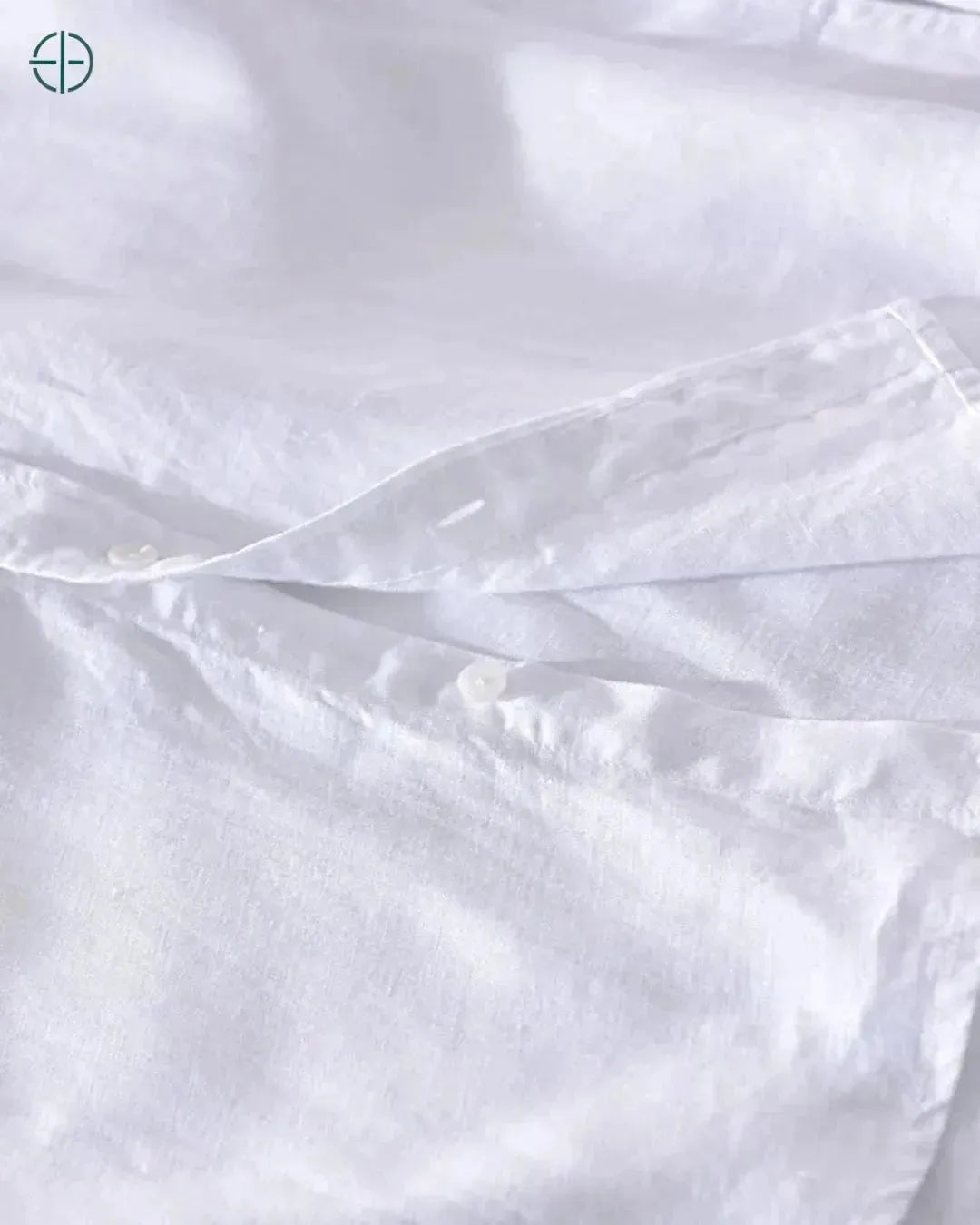 Camisa 100% Linho Masculina Branco | Rest Money™