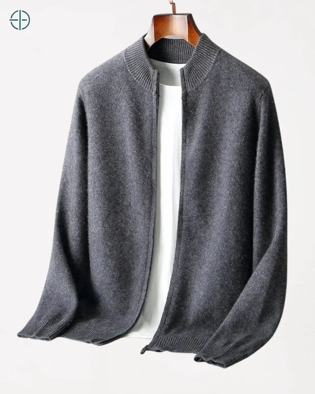 Cardigan Masculino Manga Longa 100% Caxemira | Rest Money™