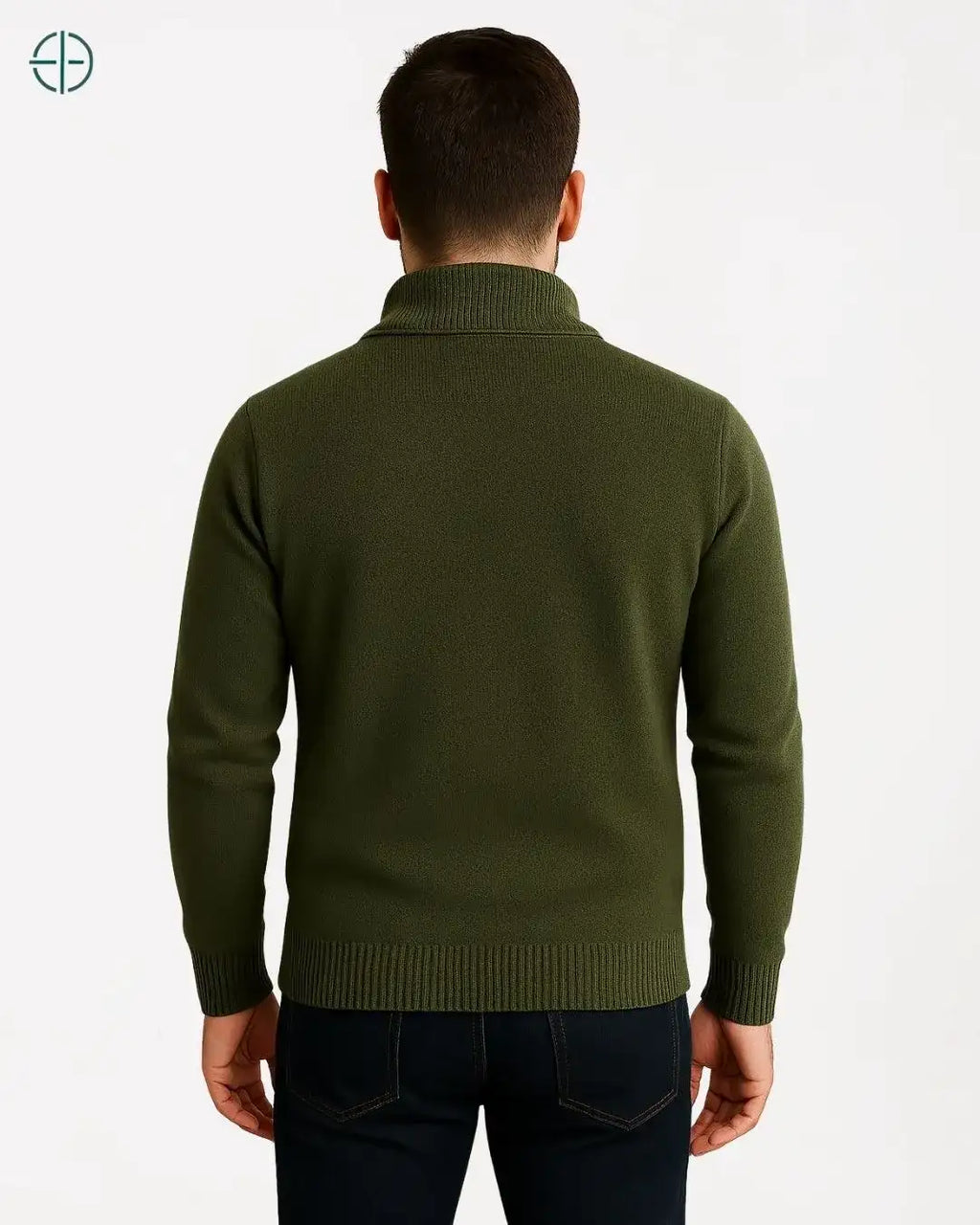 Pulôver Meio Zíper 100% Caxemira | Rest Money™