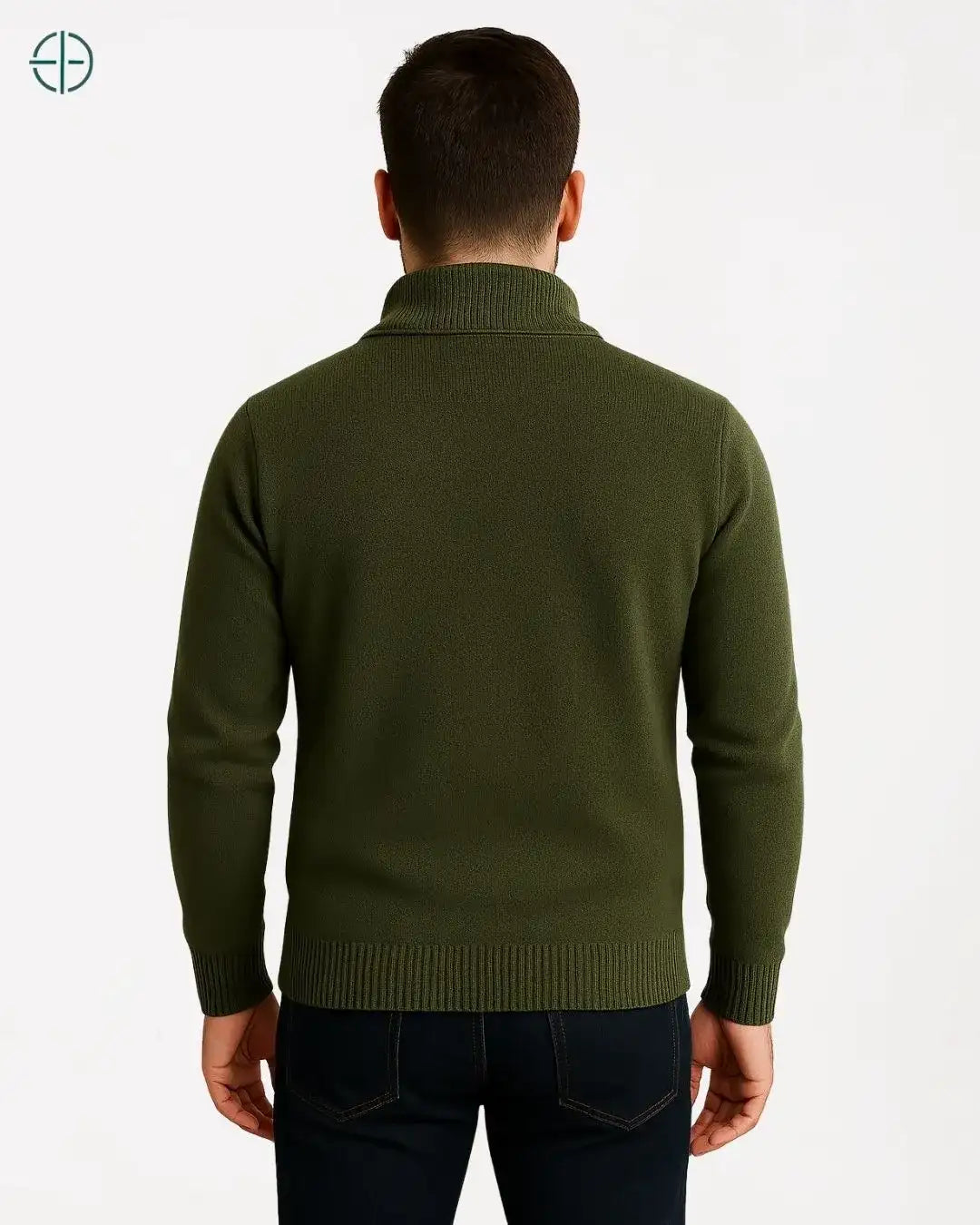 Pulôver Meio Zíper 100% Caxemira | Rest Money™