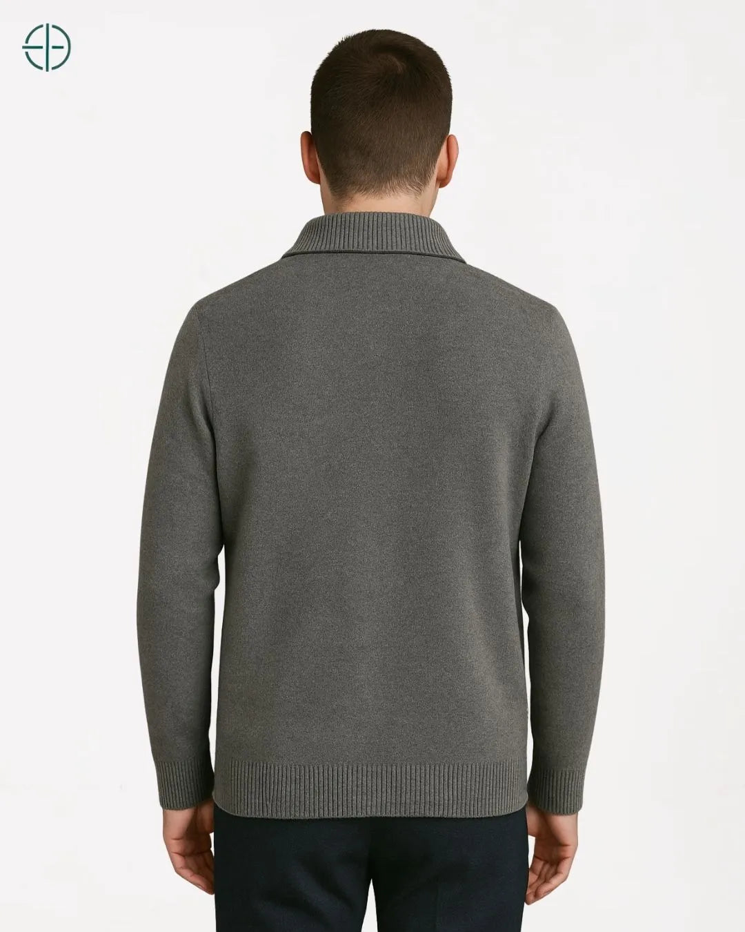 Pulôver Meio Zíper 100% Caxemira | Rest Money™