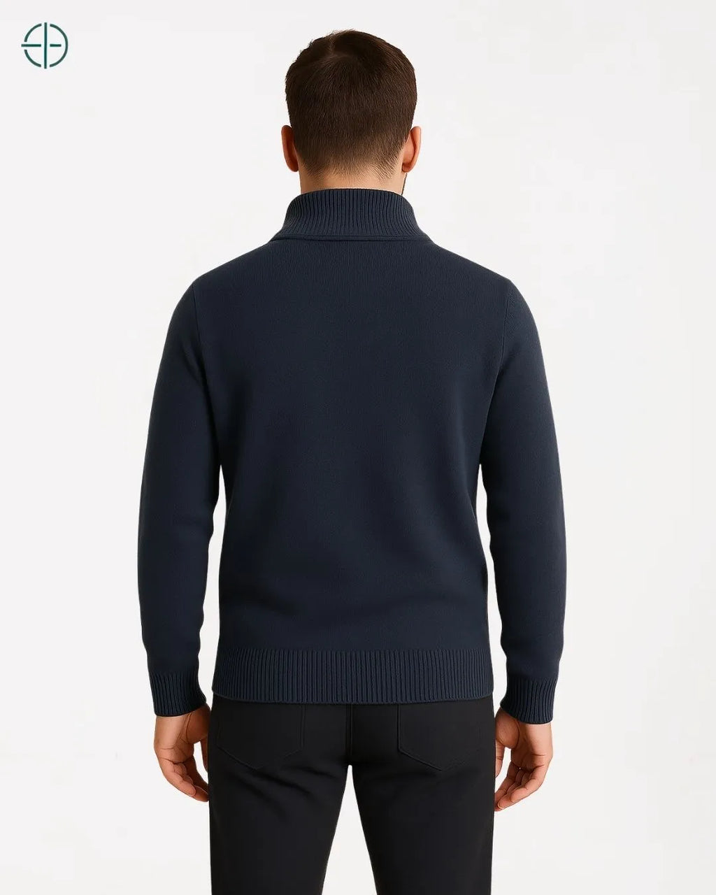 Pulôver Meio Zíper 100% Caxemira | Rest Money™