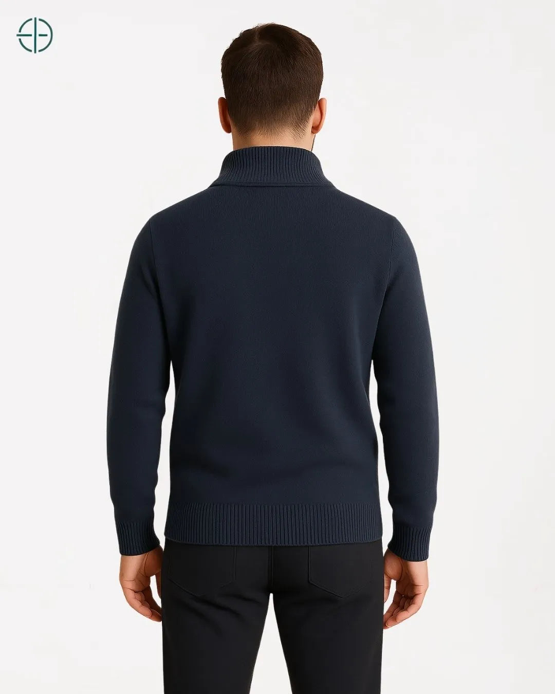 Pulôver Meio Zíper 100% Caxemira | Rest Money™