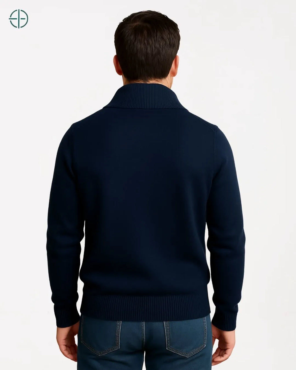 Pulôver Meio Zíper 100% Caxemira | Rest Money™