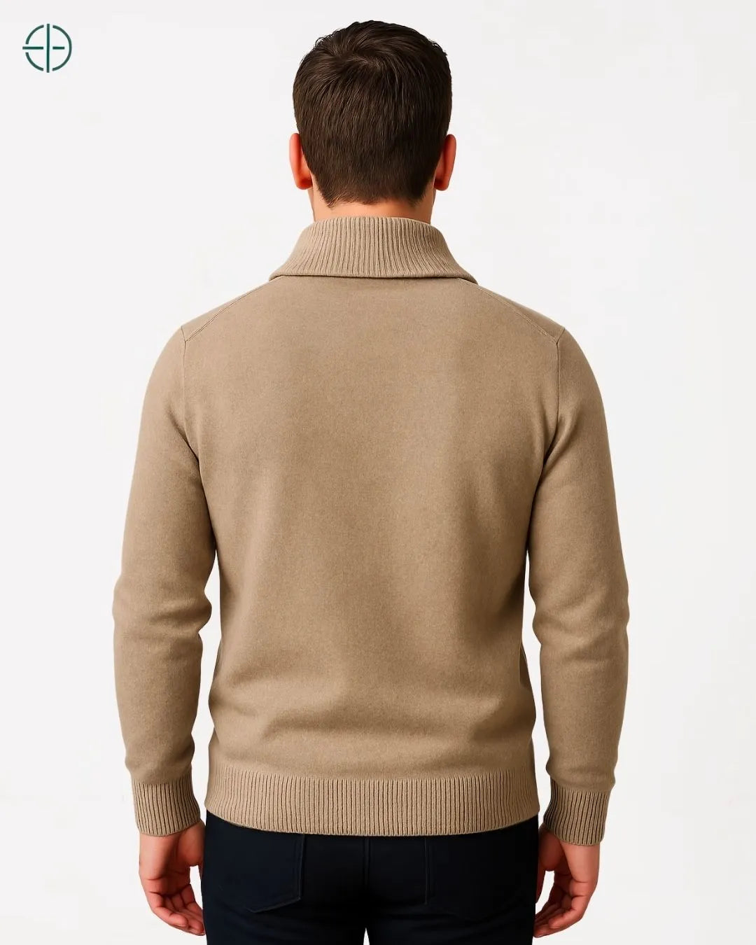 Pulôver Meio Zíper 100% Caxemira | Rest Money™