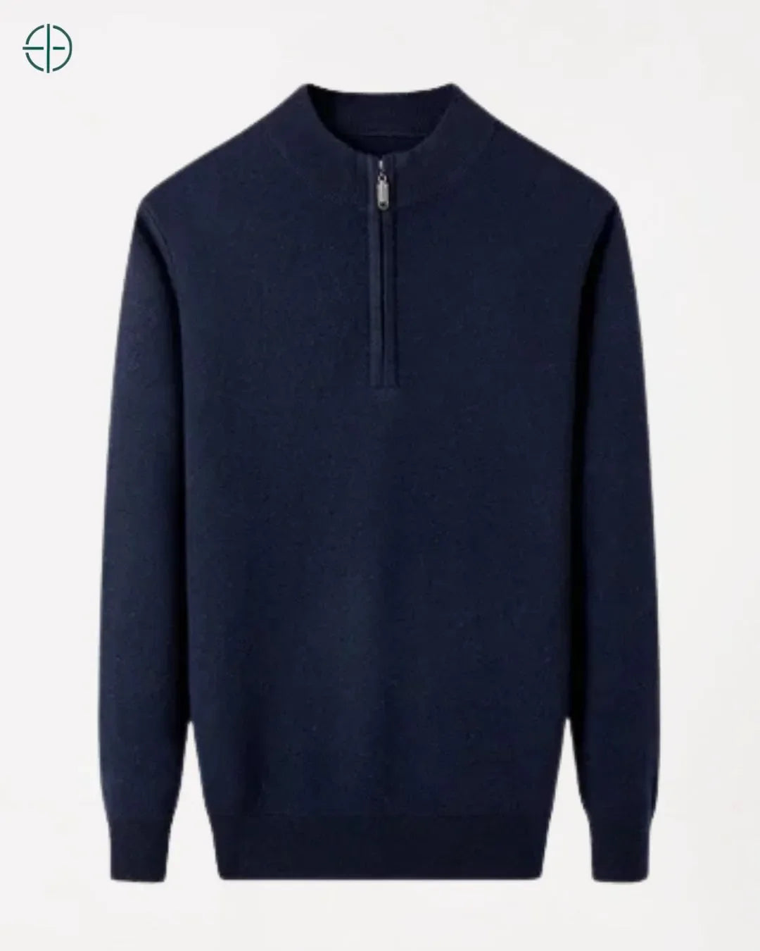 Pulôver Meio Zíper Pluz Size 100% Caxemira | Rest Money™