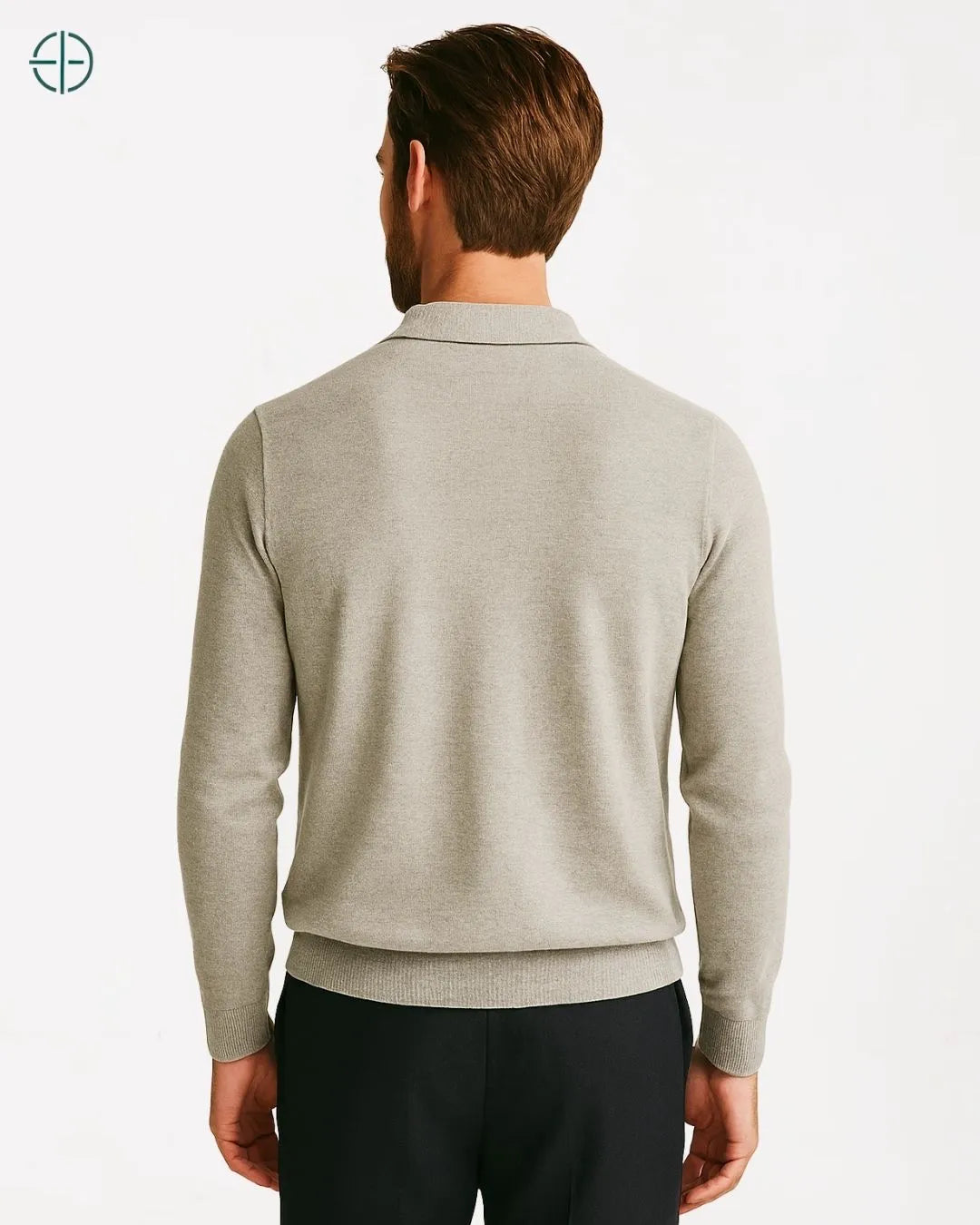 Pulôver Nobre Gola Polo 100% Caxemira | Rest Money™