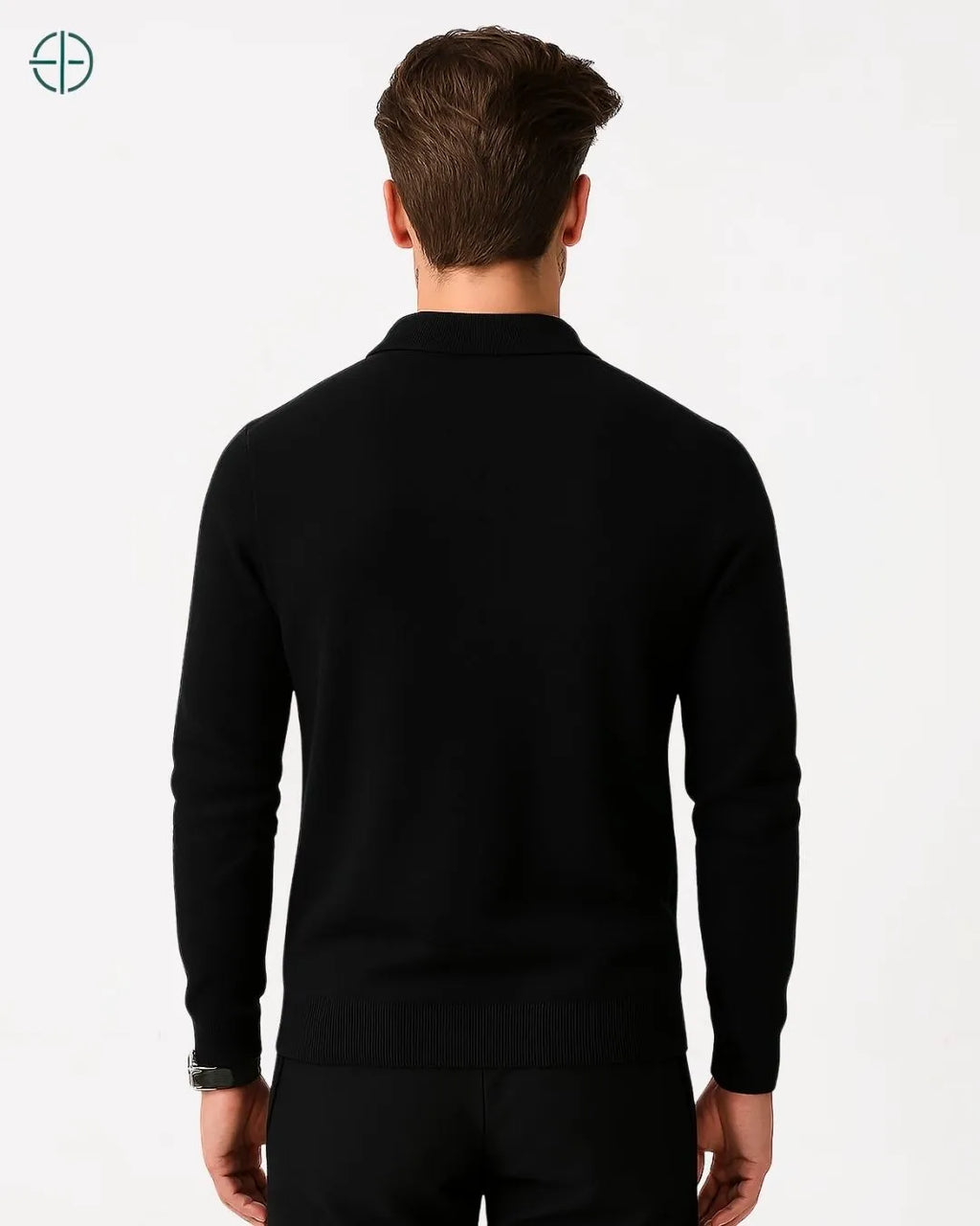 Pulôver Nobre Gola Polo 100% Caxemira | Rest Money™