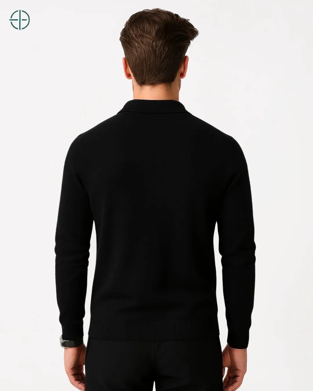 Pulôver Nobre Gola Polo 100% Caxemira | Rest Money™