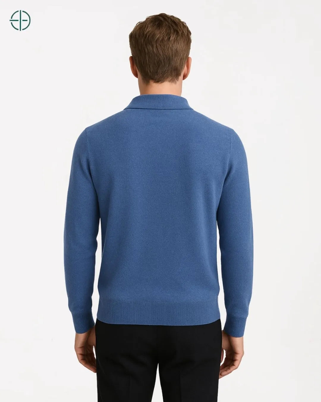 Pulôver Nobre Gola Polo 100% Caxemira | Rest Money™