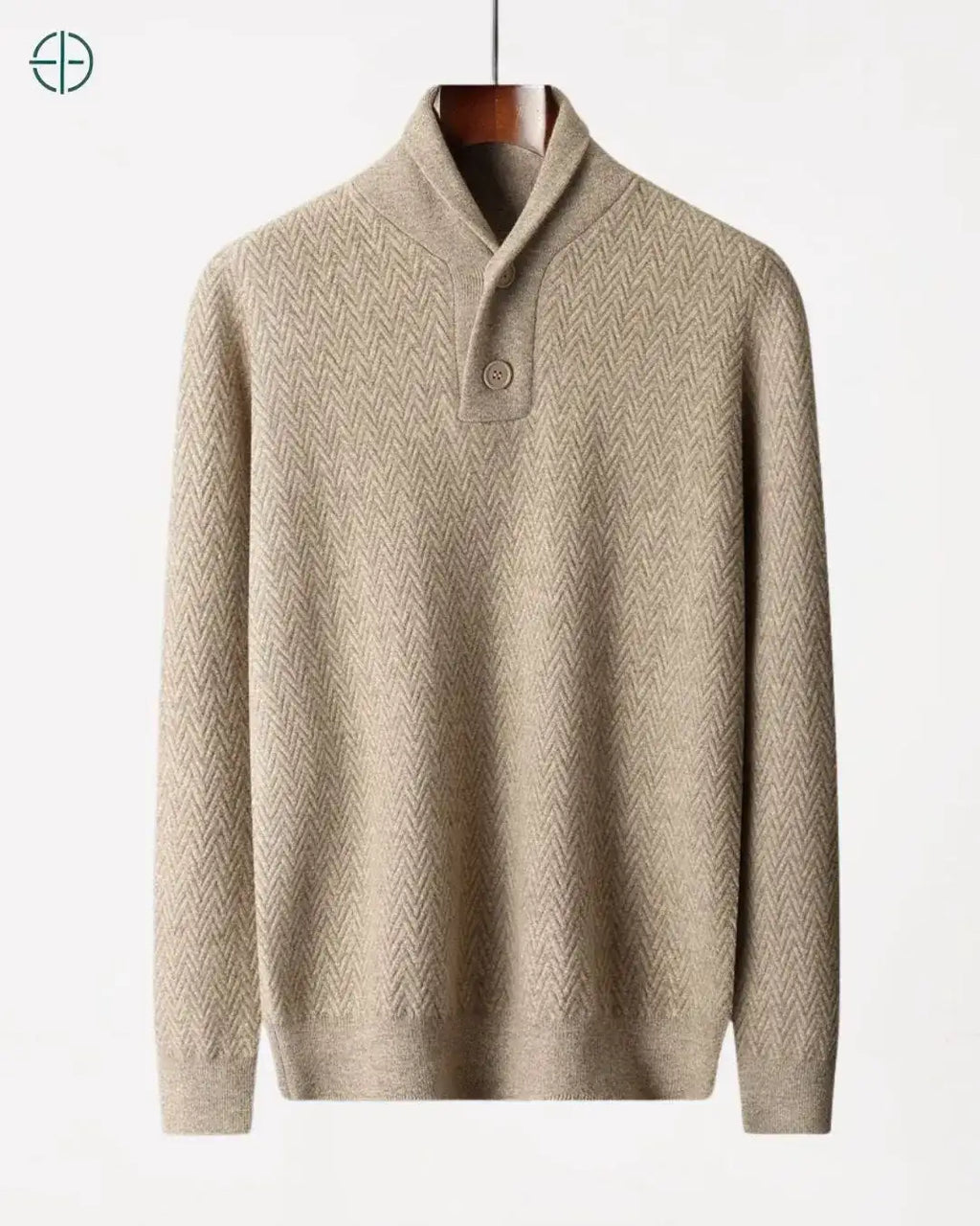 Suéter Estruturado 2 Botões 100% Caxemira | Rest Money™