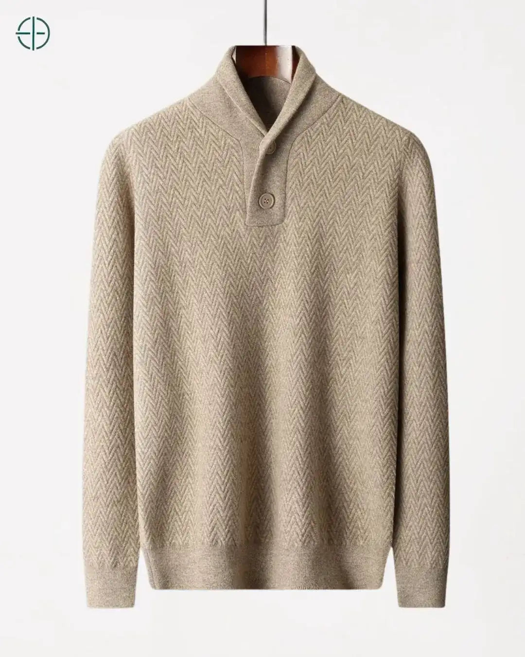 Suéter Estruturado 2 Botões 100% Caxemira | Rest Money™