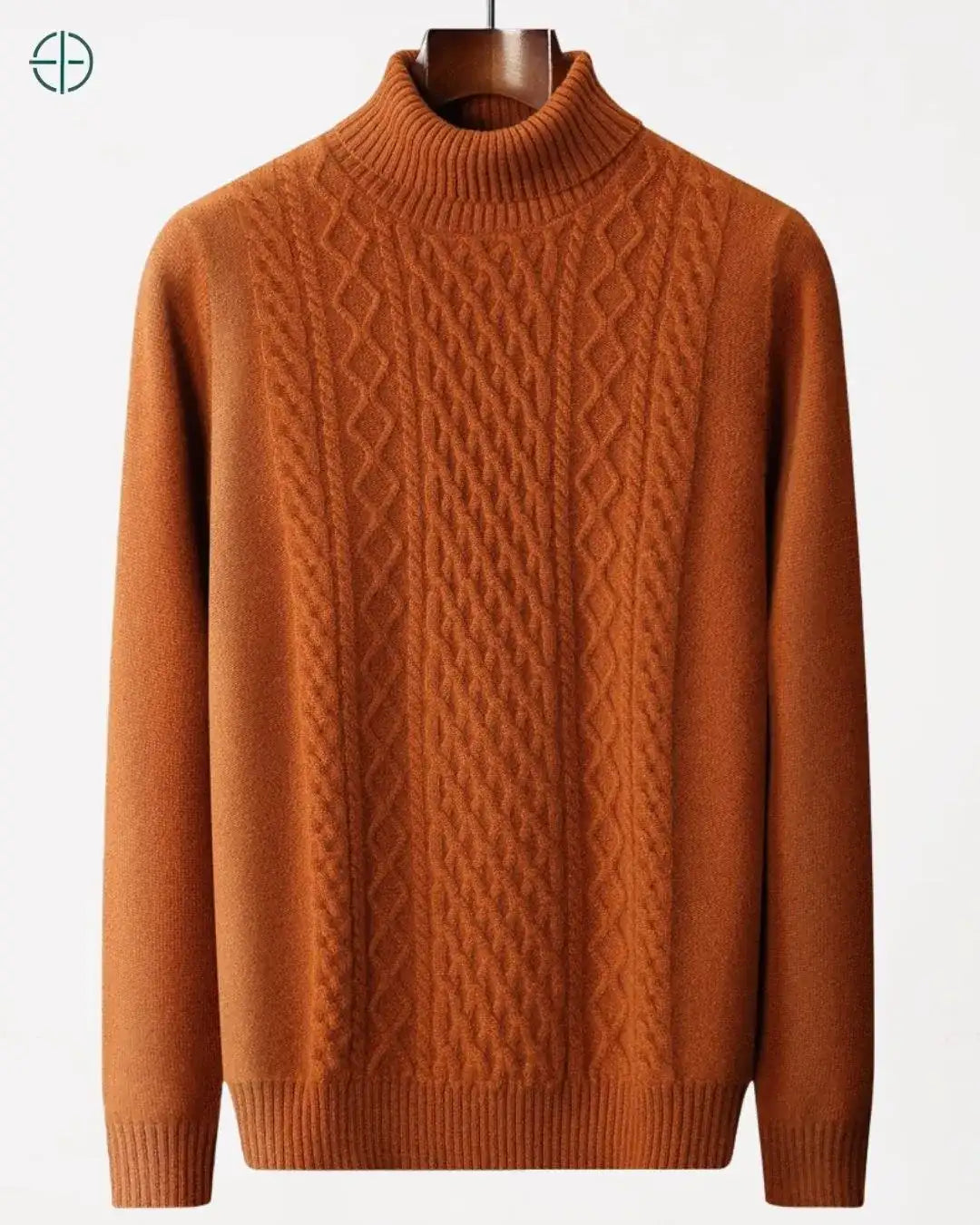 Suéter Gola Alta Grosso 100% Caxemira | Rest Money™