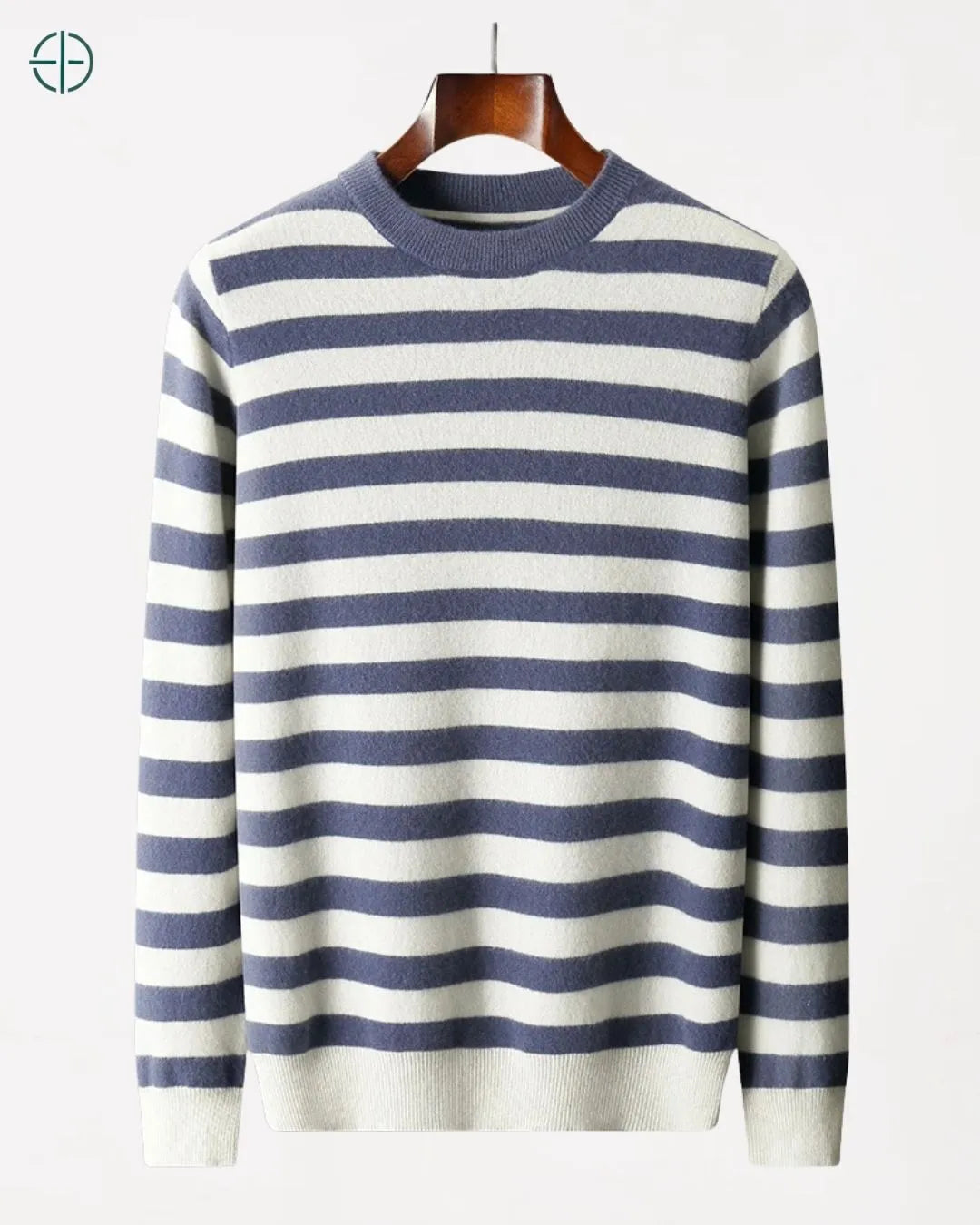 Suéter 100% Caxemira Listrado Old Money | Rest Money™