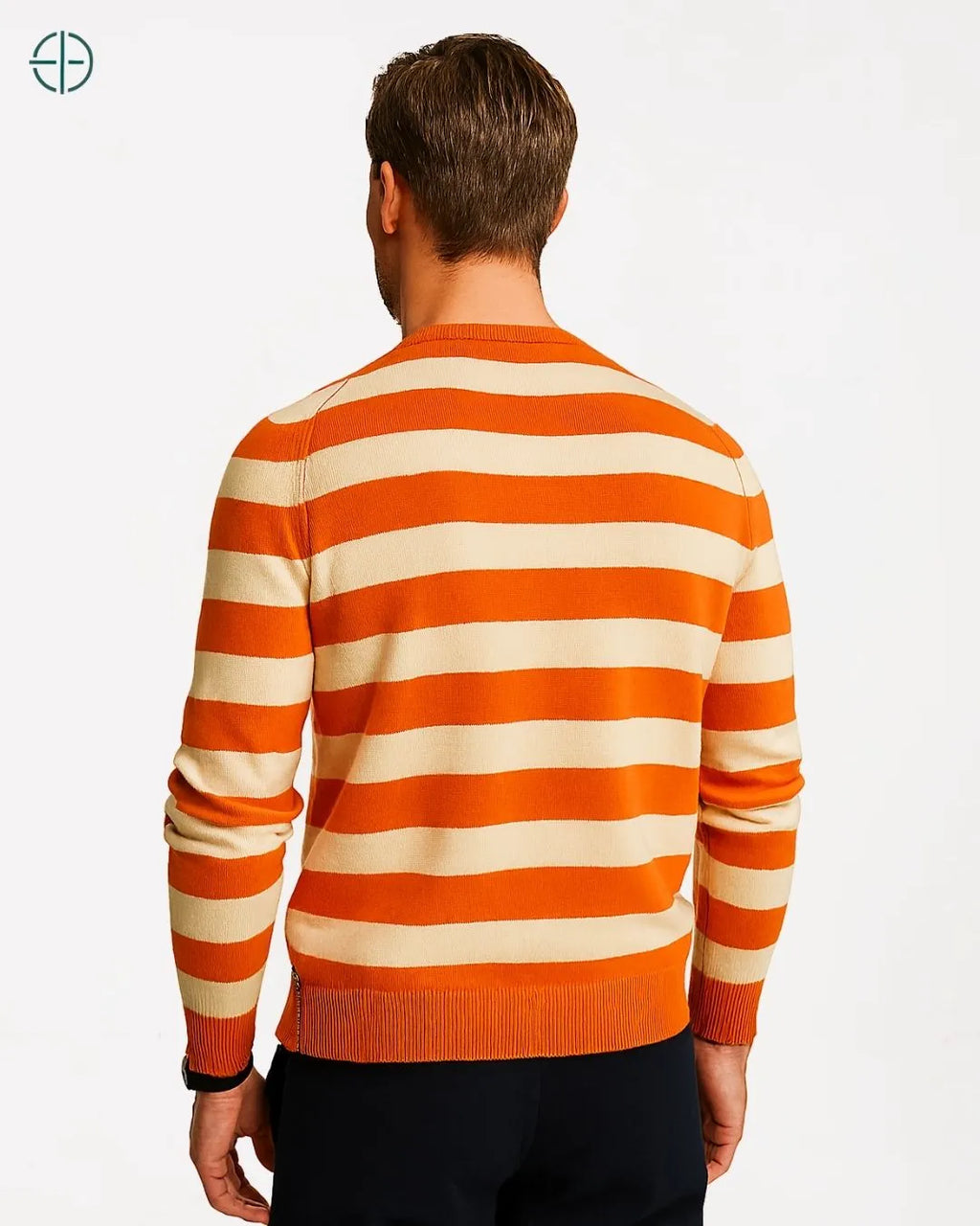 Suéter 100% Caxemira Listrado Old Money | Rest Money™