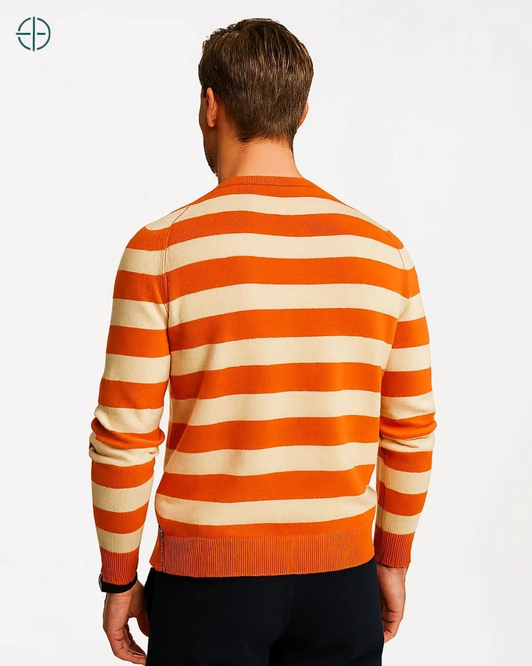 Suéter 100% Caxemira Listrado Old Money | Rest Money™