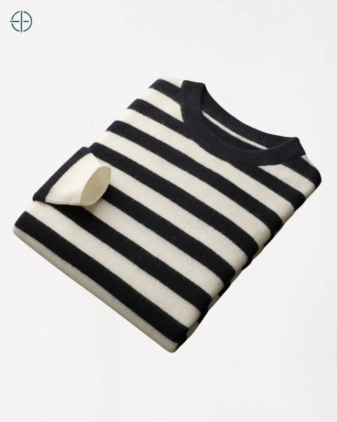 Suéter 100% Caxemira Listrado Old Money | Rest Money™