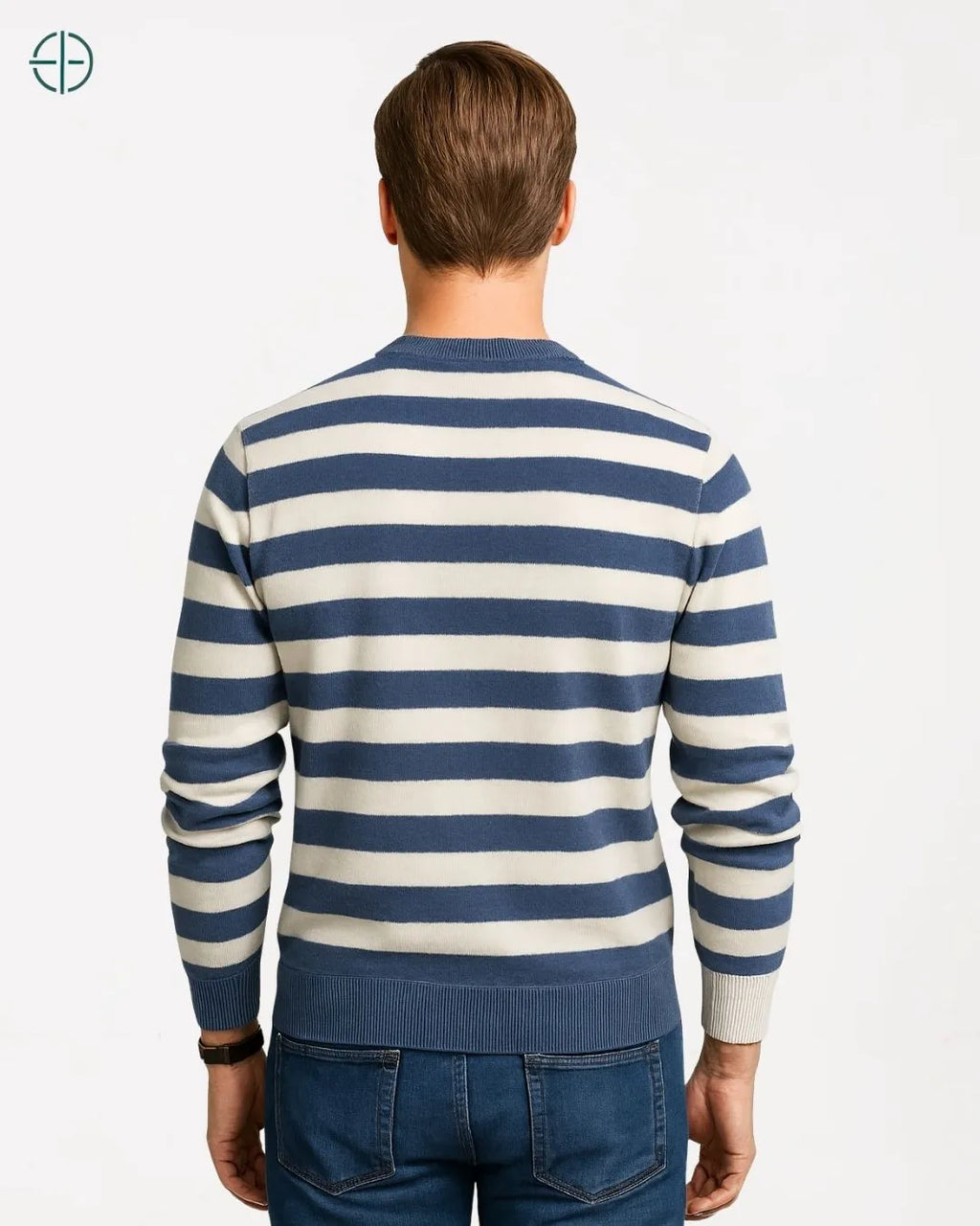 Suéter 100% Caxemira Listrado Old Money | Rest Money™