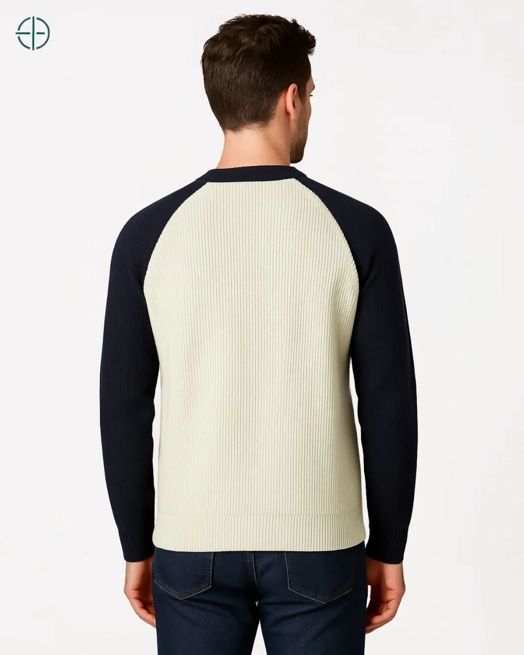 Suéter Contraste 100% Caxemira | Rest Money™