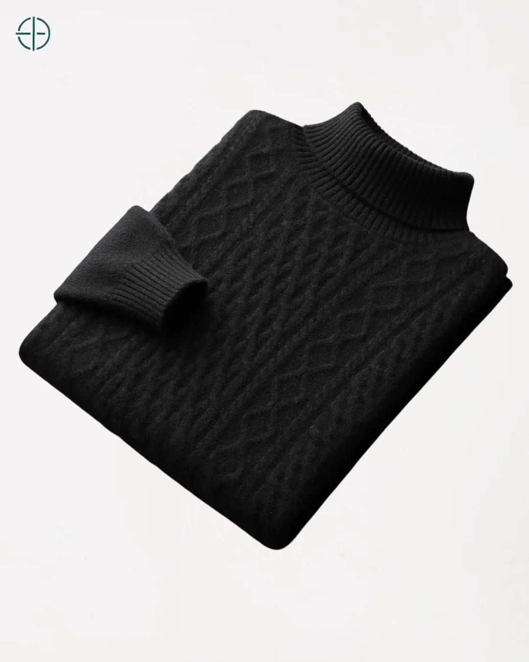 Suéter Gola Alta Grosso 100% Caxemira | Rest Money™
