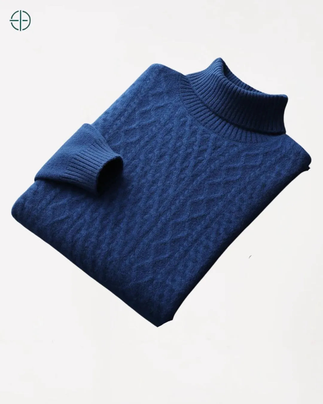 Suéter Gola Alta Grosso 100% Caxemira | Rest Money™