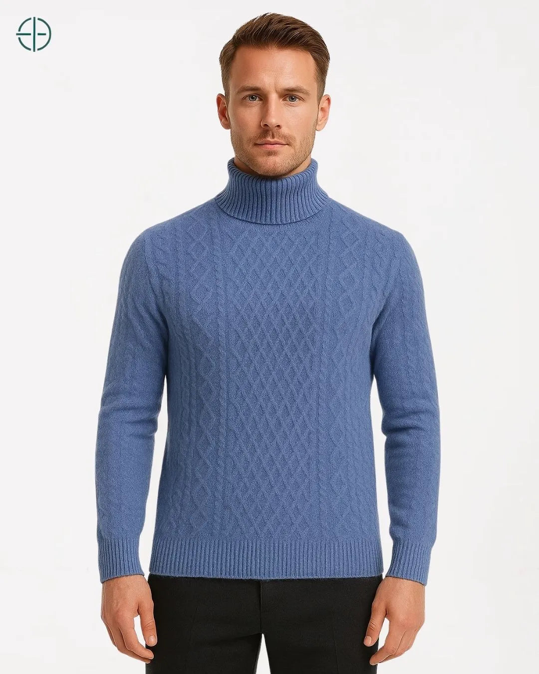 Suéter Gola Alta Grosso 100% Caxemira | Rest Money™