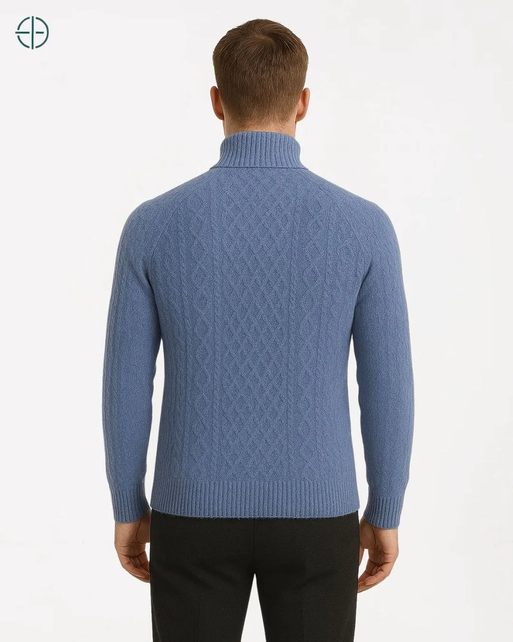 Suéter Gola Alta Grosso 100% Caxemira | Rest Money™
