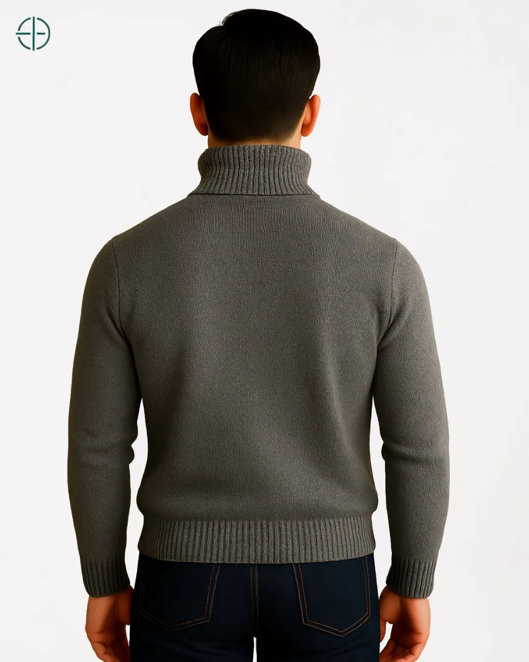 Suéter Gola Alta Grosso 100% Caxemira | Rest Money™