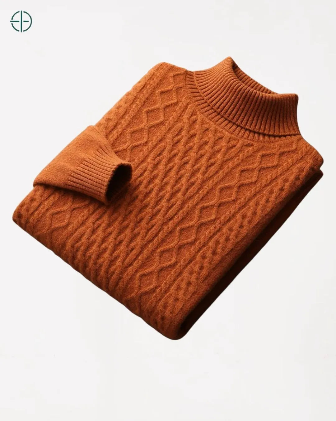 Suéter Gola Alta Grosso 100% Caxemira | Rest Money™