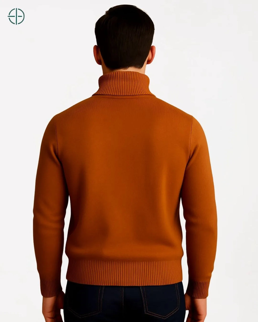 Suéter Gola Alta Grosso 100% Caxemira | Rest Money™