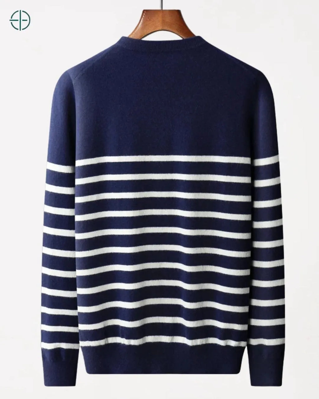 Suéter Meio Listrado 100% Caxemira | Rest Money™