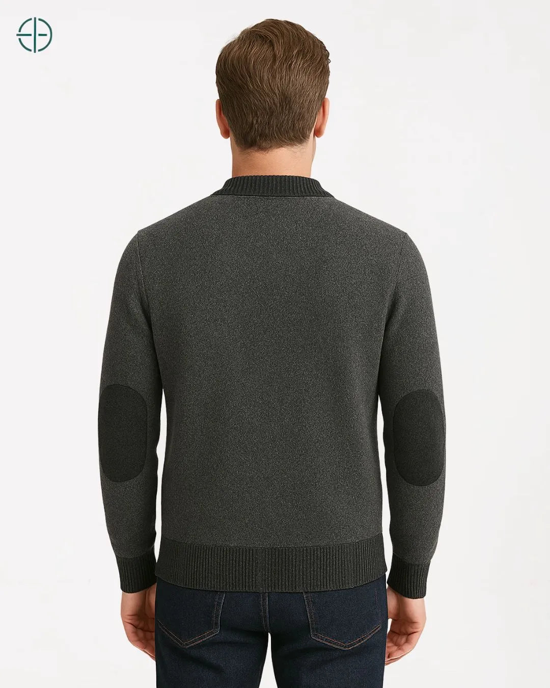 Suéter de Botões Engrossado 100% Caxemira | Rest Money™