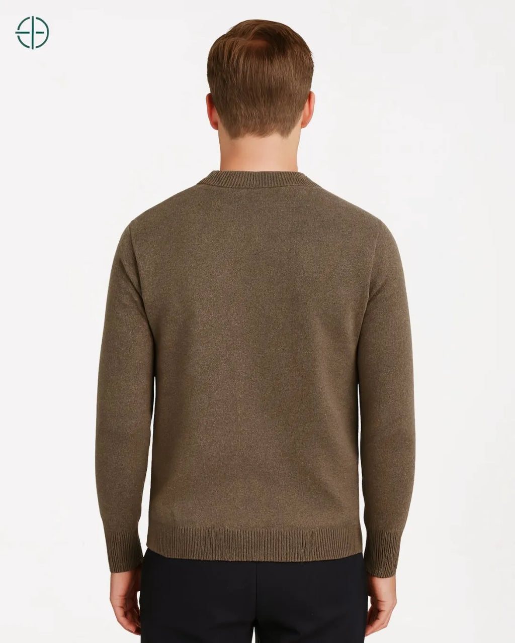 Suéter de Botões Engrossado 100% Caxemira | Rest Money™