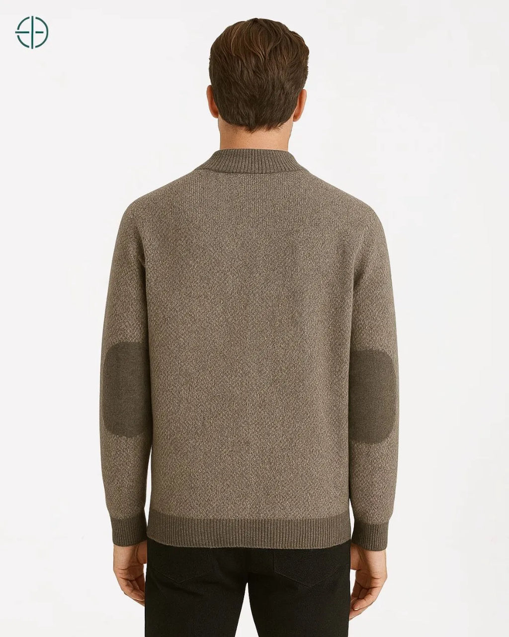 Suéter de Botões Engrossado 100% Caxemira | Rest Money™