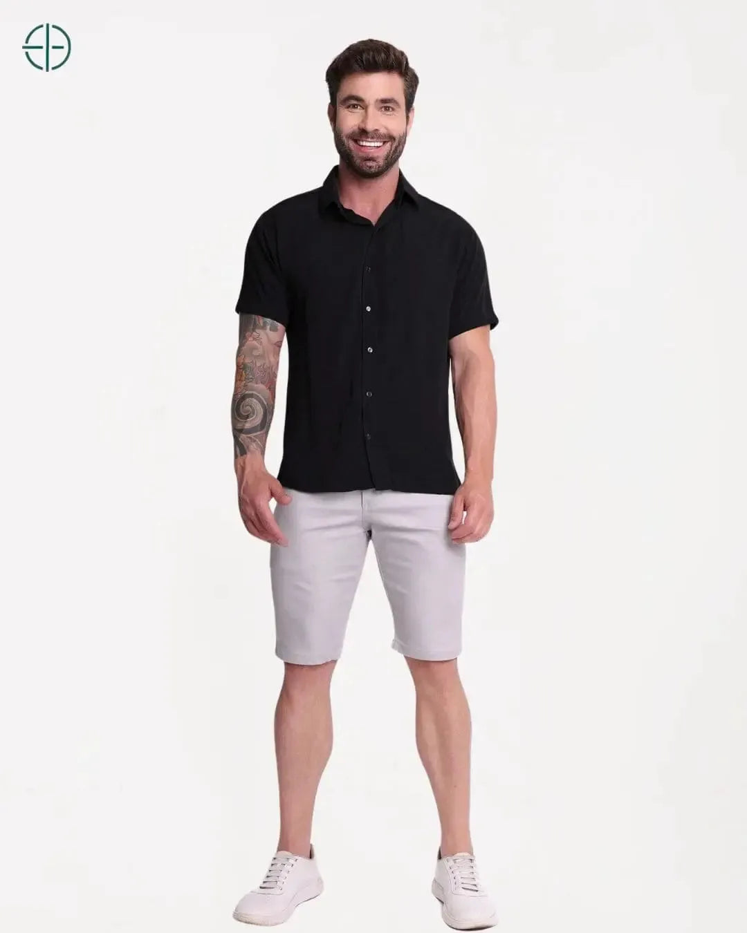 Camisa 100% Viscolinho Masculina Manga Curta | Rest Money™