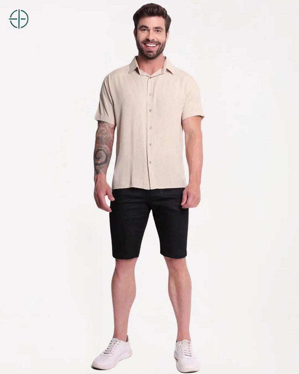 Camisa 100% Viscolinho Masculina Manga Curta | Rest Money™