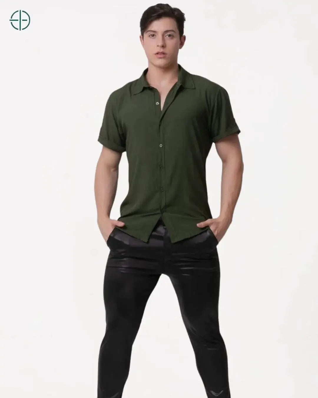 Camisa 100% Viscolinho Masculina Manga Curta | Rest Money™