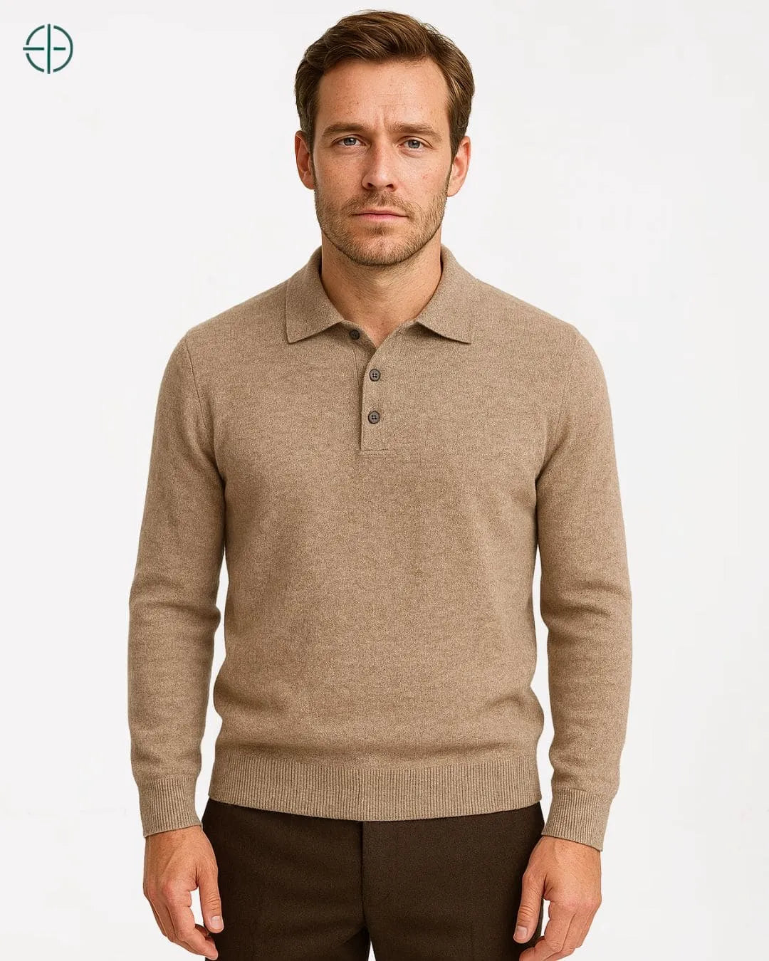 Polo 3 Botões Masculina 100% Caxemira | Rest Money™