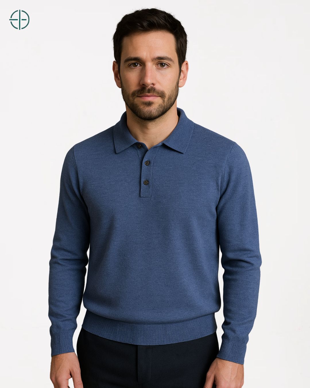 Polo 3 Botões Masculina 100% Caxemira | Rest Money™