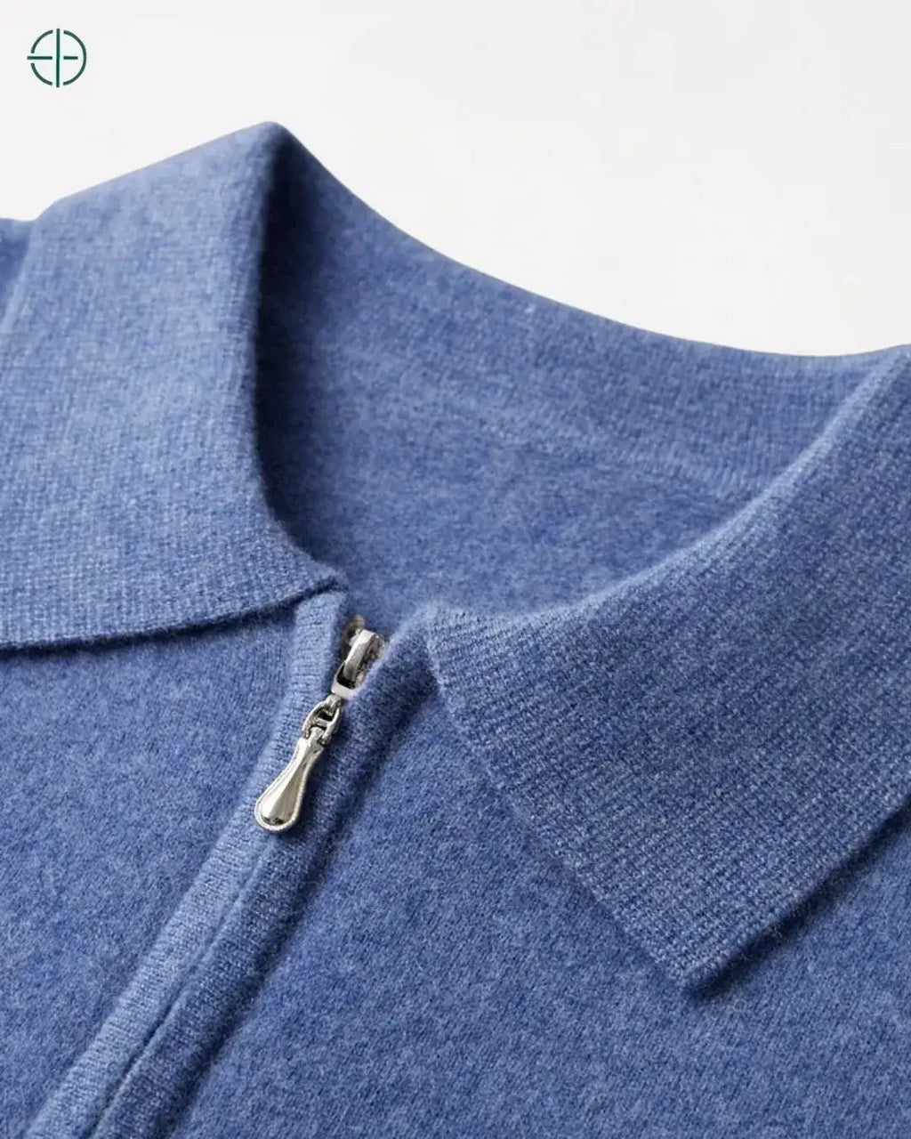 Pulôver Nobre Gola Polo 100% Caxemira | Rest Money™