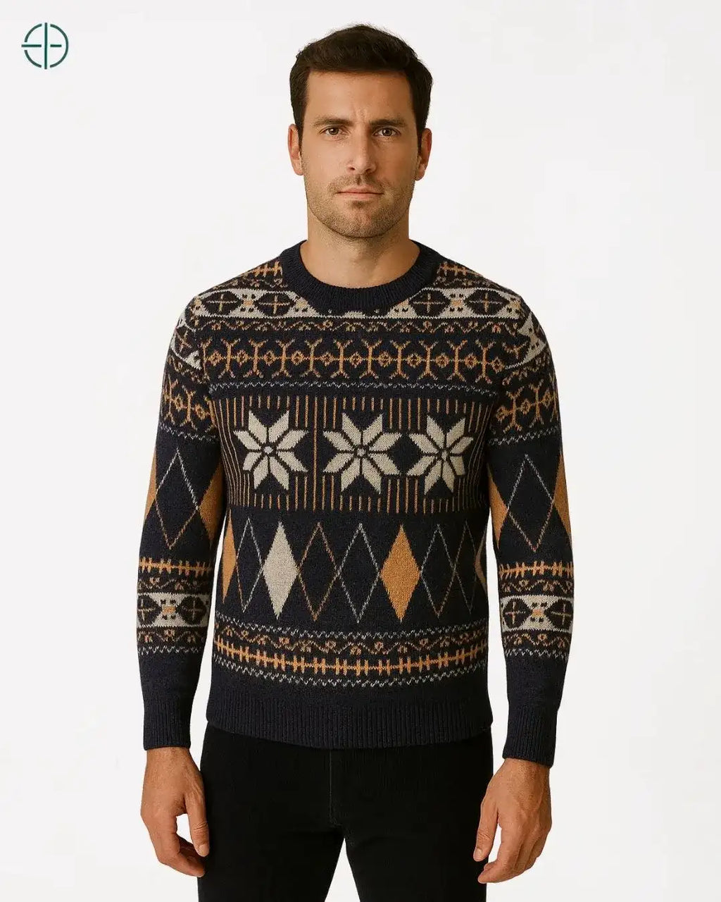 Pulôver Retro 100% Caxemira | Rest Money™