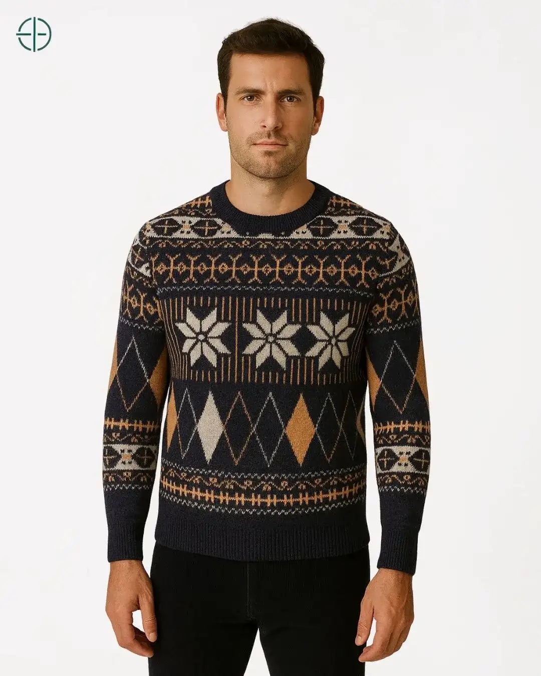 Pulôver Retro 100% Caxemira | Rest Money™