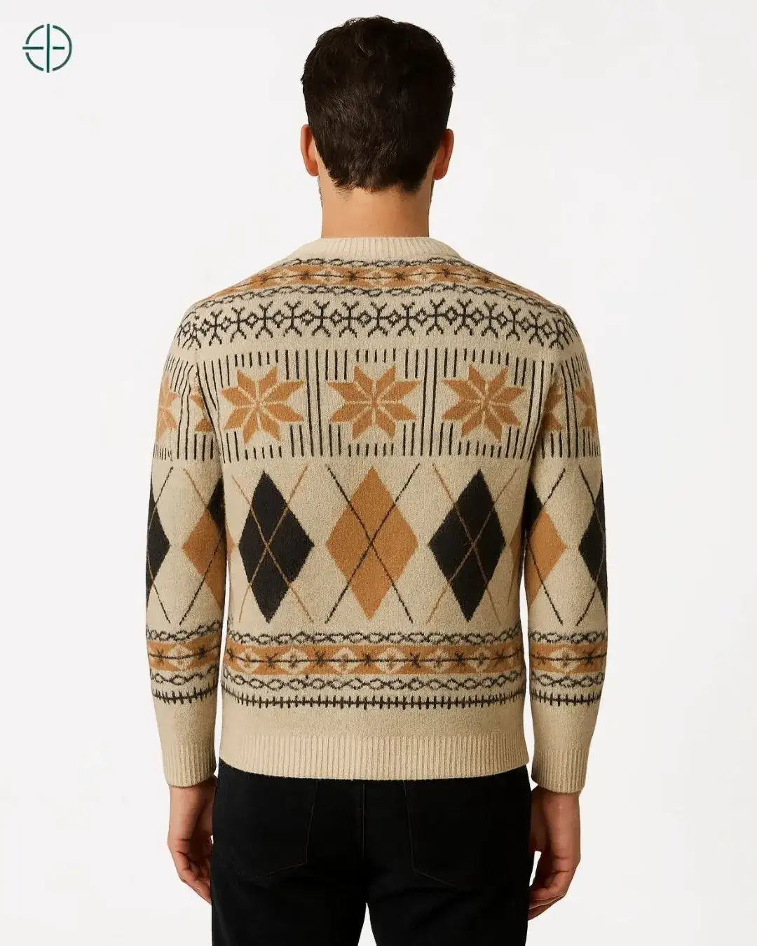 Pulôver Retro 100% Caxemira | Rest Money™