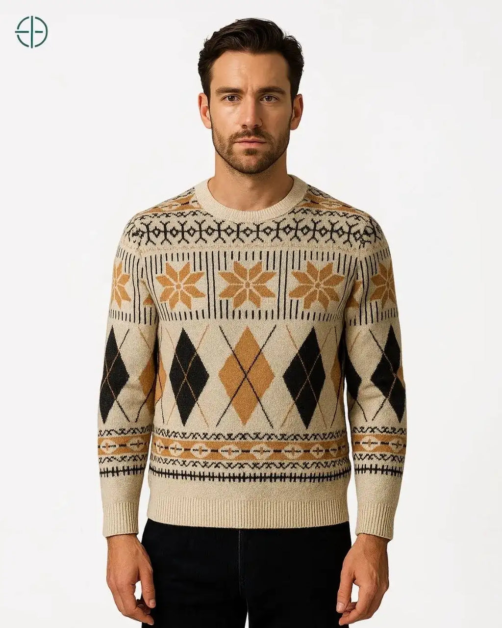 Pulôver Retro 100% Caxemira | Rest Money™