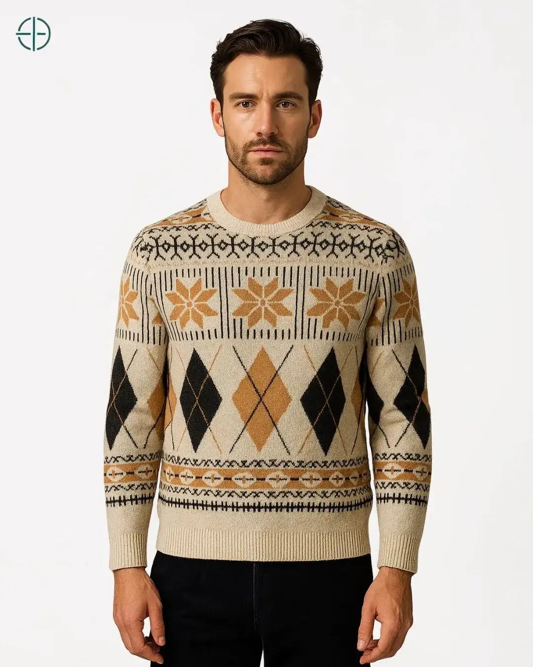 Pulôver Retro 100% Caxemira | Rest Money™